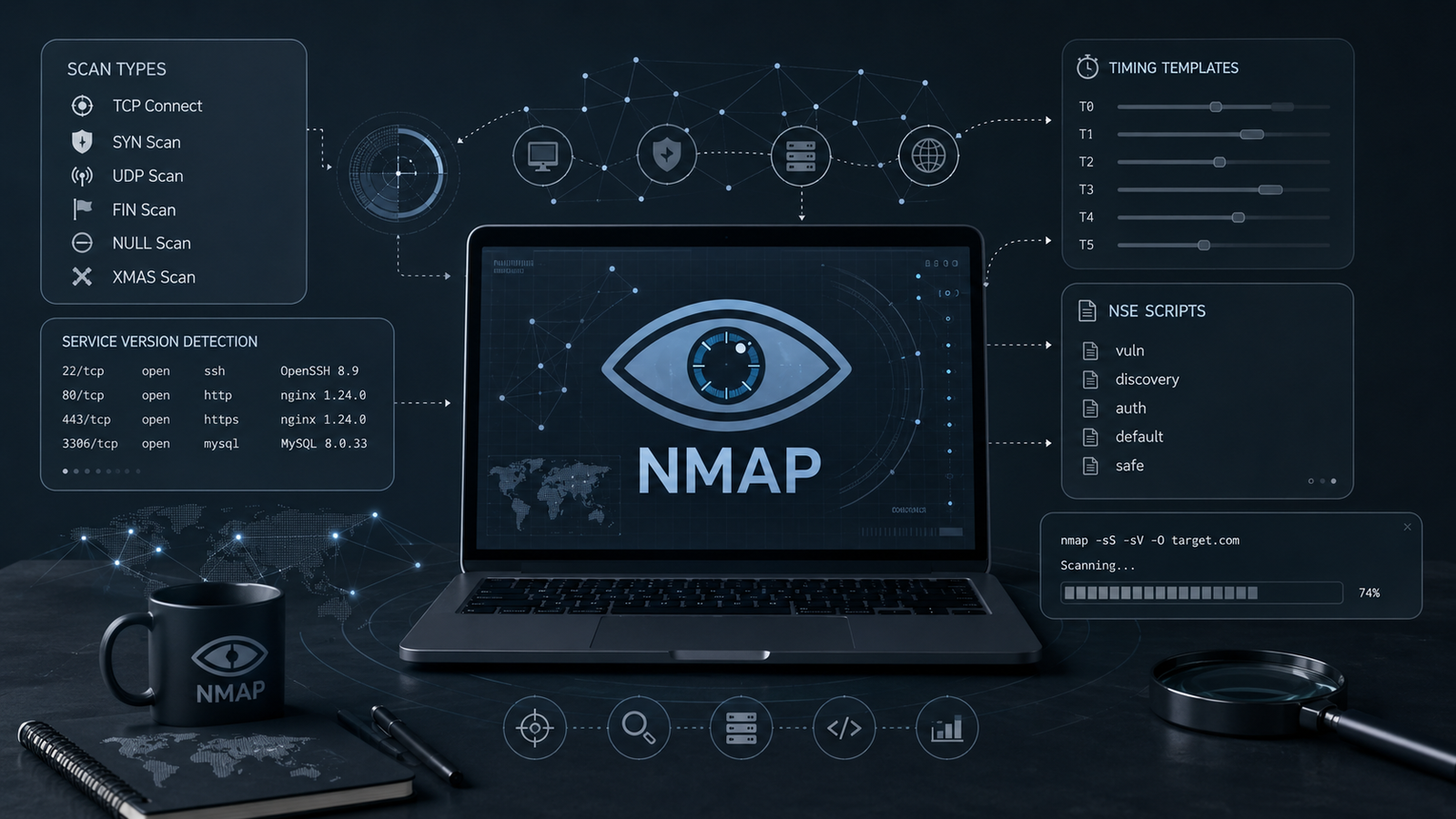 Diving into NMAP: from scan types to NSE scripts.